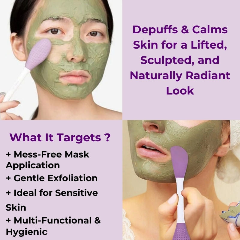 baes CLUB Silicone Face Mask Applicator & Lip Facial Cleansing Brush