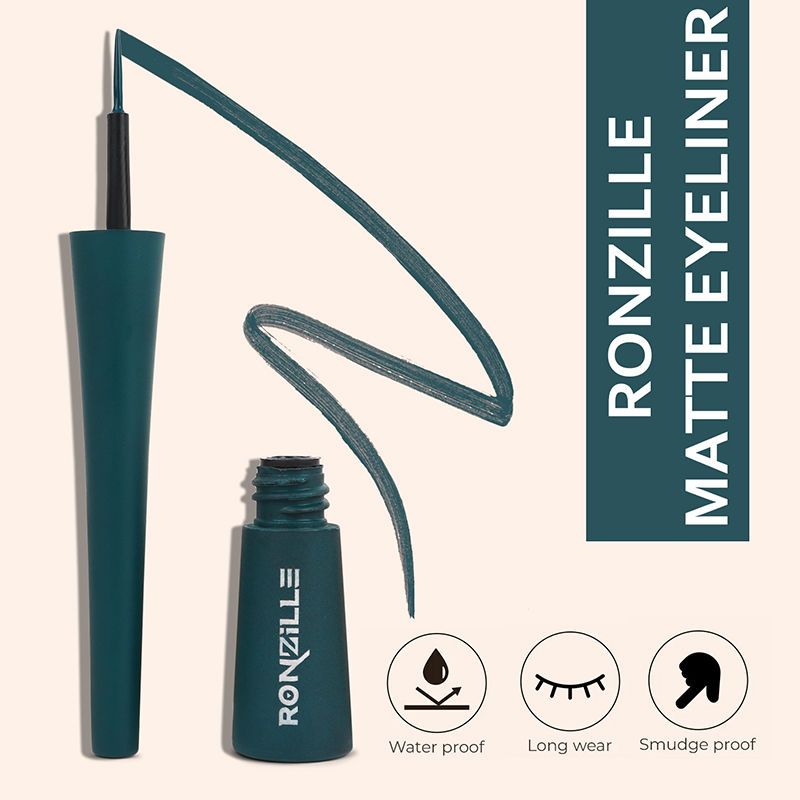 Ronzille Smudgeproof And Waterproof Liquid Matte Eyeliner