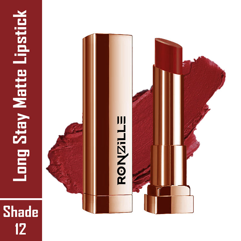 Ronzille Natural Colored Long Stay Matte Lipstick - Shade 18