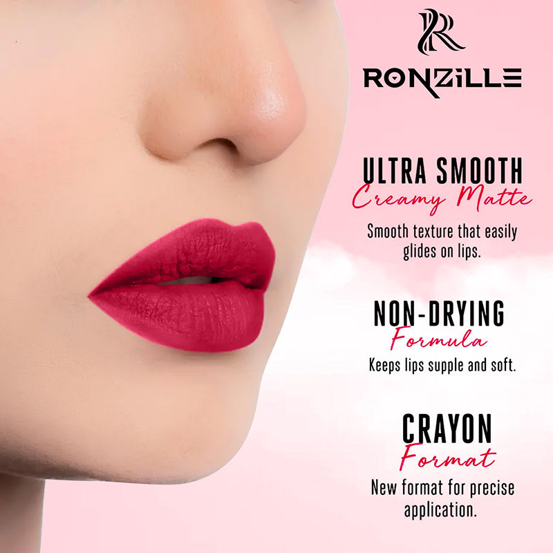 Ronzille Long Stay Matte Lip Crayon