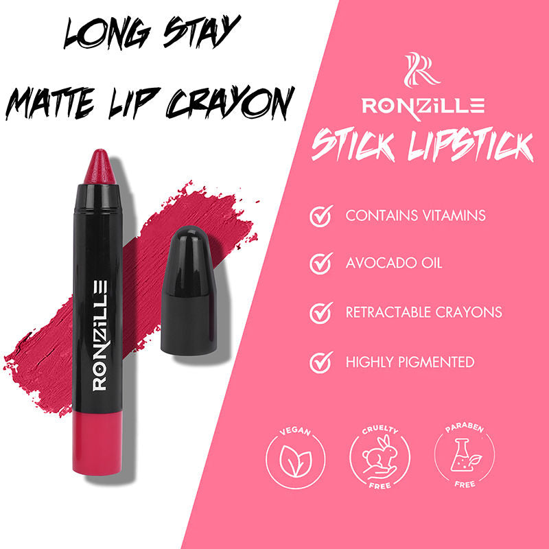 Ronzille Long Stay Matte Lip Crayon