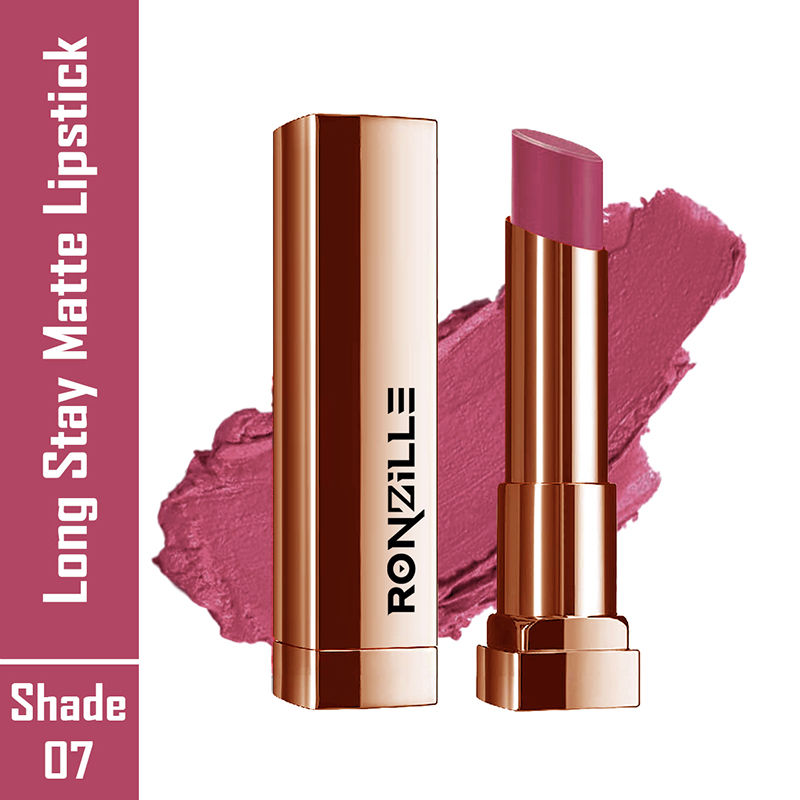 Ronzille Natural Colored Long Stay Matte Lipstick - Shade 18