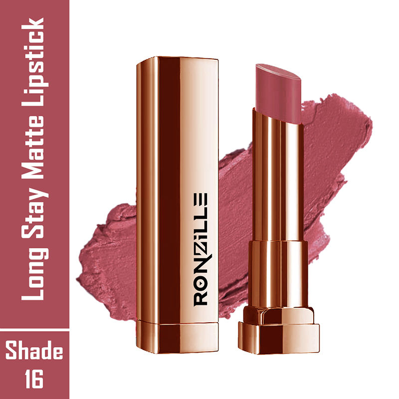 Ronzille Natural Colored Long Stay Matte Lipstick - Shade 18