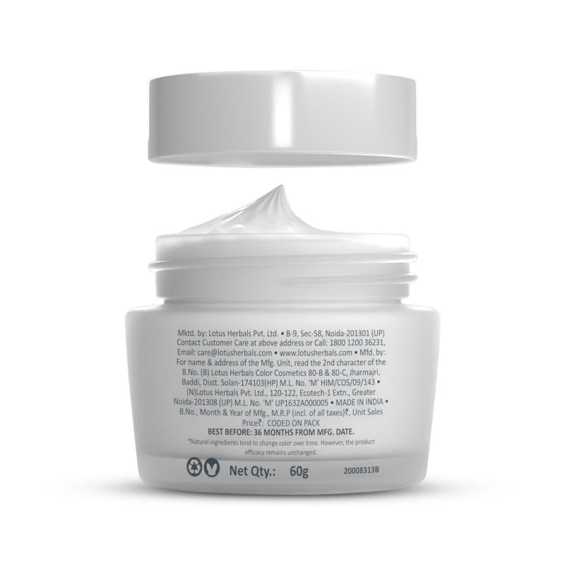 Lotus Herbals Whiteglow Skin Whitening & Brightening Nourishing Night Face Cream With Niacinamide