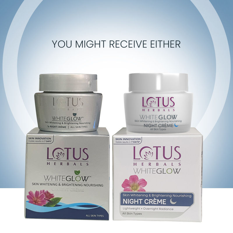Lotus Herbals Whiteglow Skin Whitening & Brightening Nourishing Night Face Cream With Niacinamide