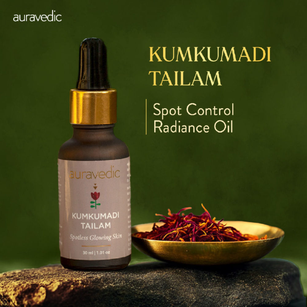 Auravedic Kumkumadi Face Oil Kumkumadi Tailam Kumkumadi Oil Face Serum Oil For Pigmentation