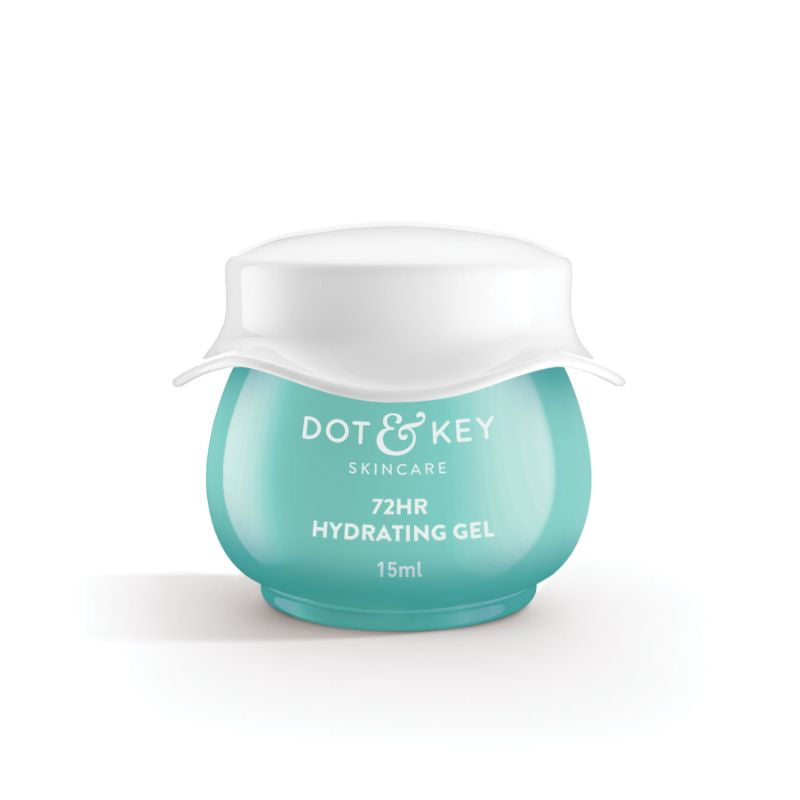 Dot & Key 72HR Hydrating Gel Moisturizer + Probiotics, 5 Ceramides & Hyaluronic, Oil-Free Water Gel
