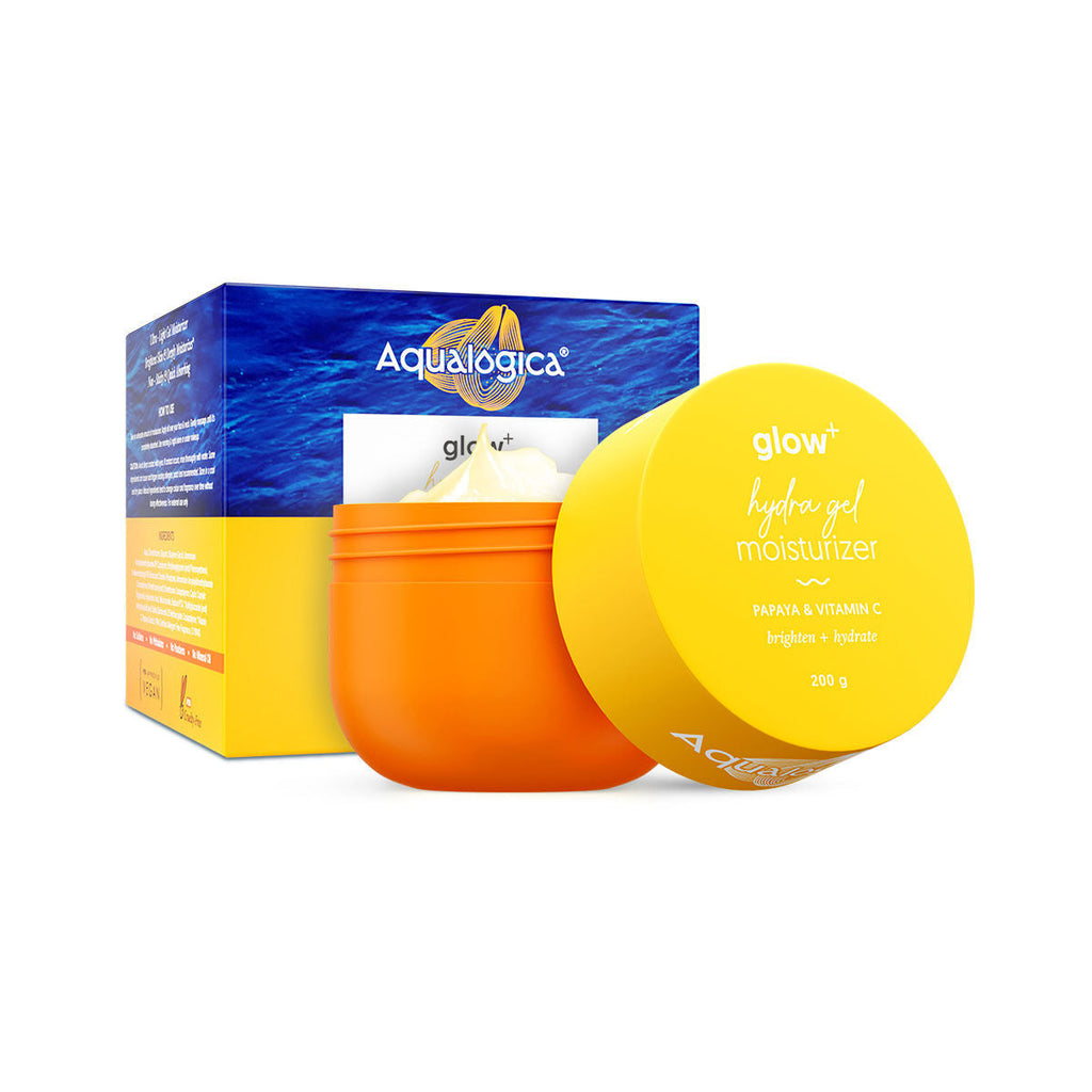 Aqualogica Glow+ Hydra Gel Moisturizer With Papaya & Vitamin C For 24 Hour Intense Hydration