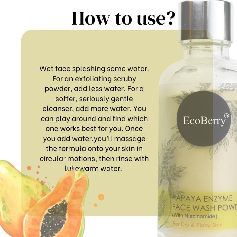 Ecoberry Papaya Enzyme Face Wash Powder