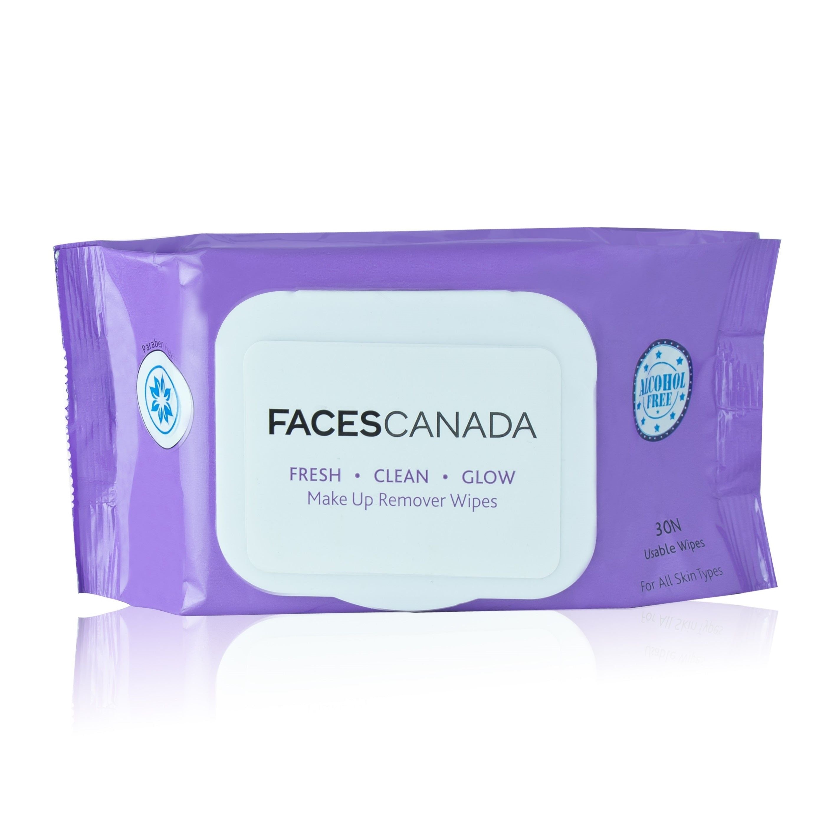 Faces Canada Fresh Clean Glow Makeup Remover Wipes