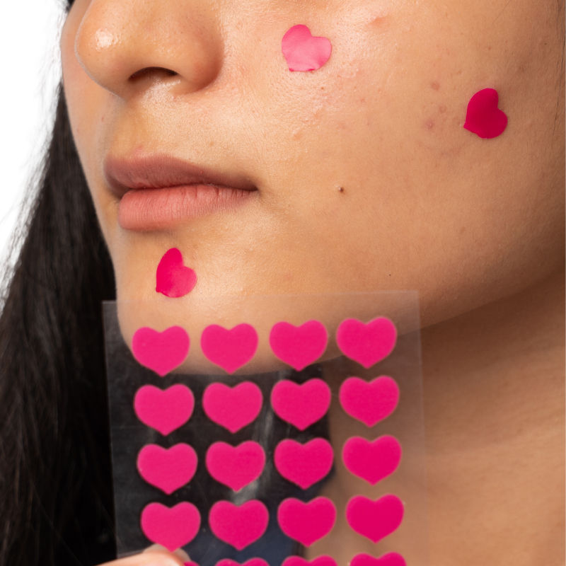 Gush Beauty Dart It Hydrocolloid Pimple Patches For Healing Acne Zits And Blemishes - Pink Heart