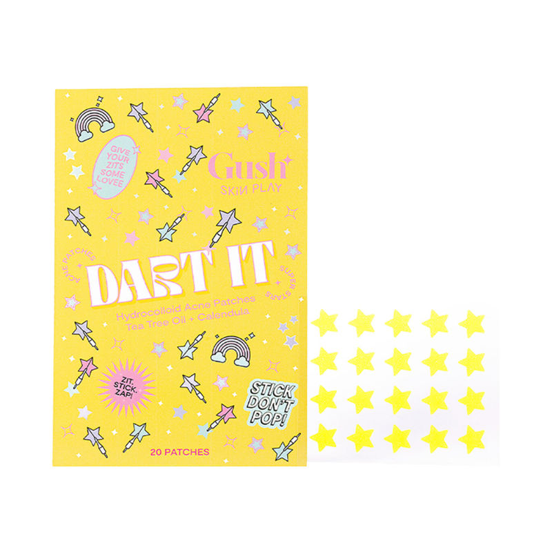 Gush Beauty Dart It Pimple Patches Work in 6-8 Hrs For Acne, Zits And Blemishes - Super Star