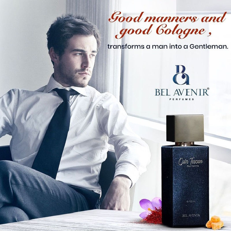 BEL AVENIR Cuir Toscan Luxury Longlasting Eau De Parfum For Mens