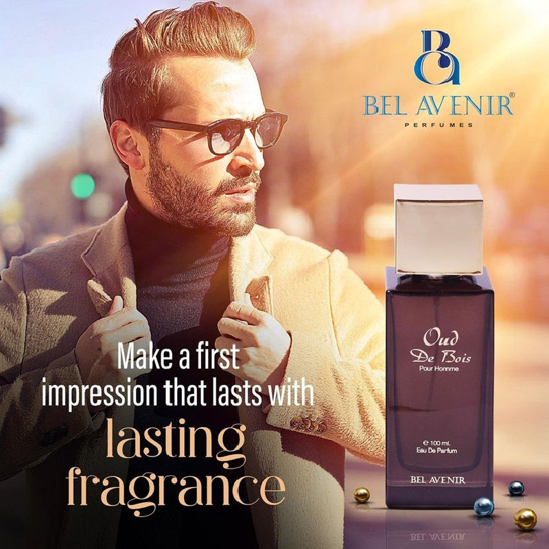 BEL AVENIR Oud De Bois Luxury Longlasting Eau De Parfum For Mens