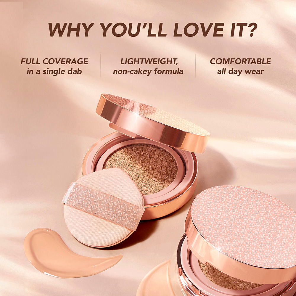 Kay Beauty Full Coverage Cloud Cushion Foundation with in-vivo tested SPF 40 PA ++