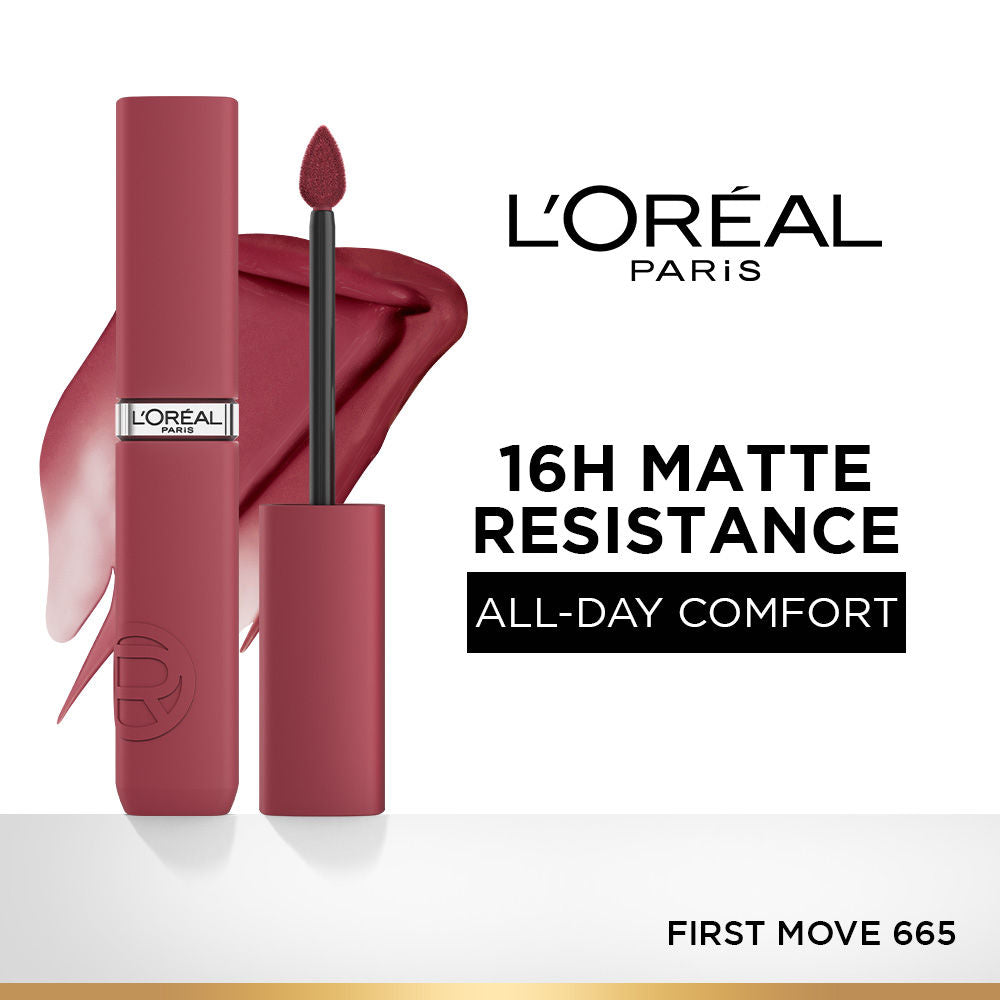 LOreal Paris Infallible Matte Resistance Lipstick, Transfer Resistant Formula - Lazy Sunday 150