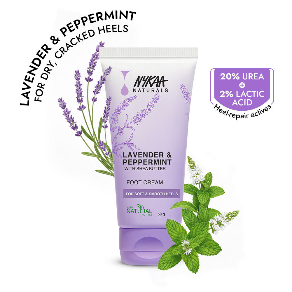 Nykaa Skin Happy Heels 20%Urea, 2%Lactic Acid Foot Cream-Dry & Cracked Feet