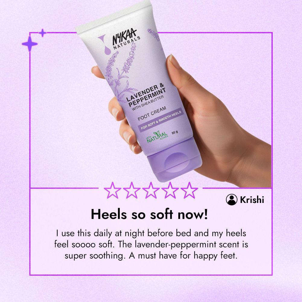 Nykaa Skin Happy Heels 20%Urea, 2%Lactic Acid Foot Cream-Dry & Cracked Feet