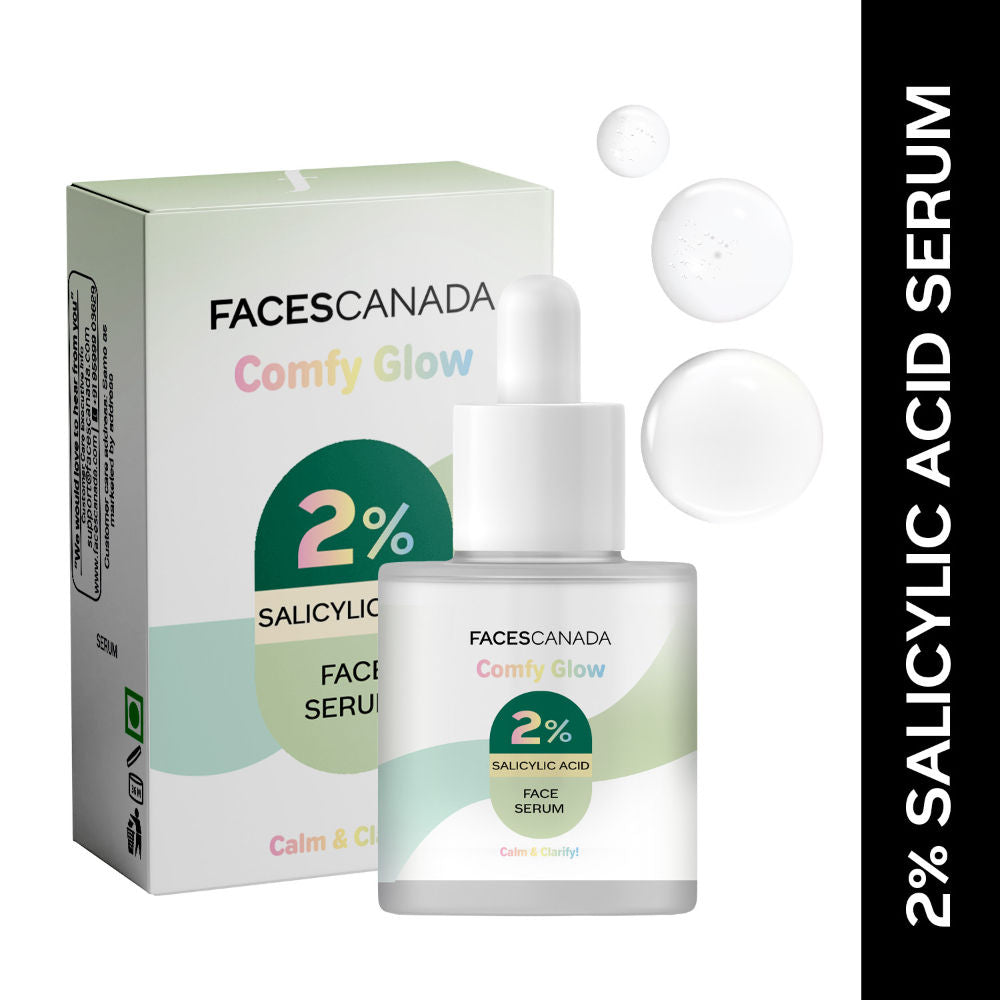 Faces Canada Comfy Glow 2% Salicylic Acid Face Serum - Clears Acne & Blackheads
