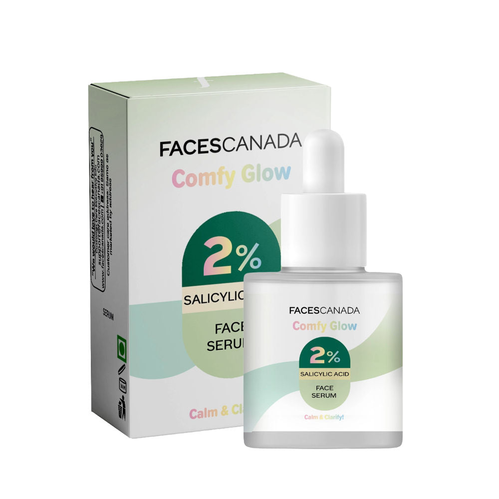Faces Canada Comfy Glow 2% Salicylic Acid Face Serum - Clears Acne & Blackheads