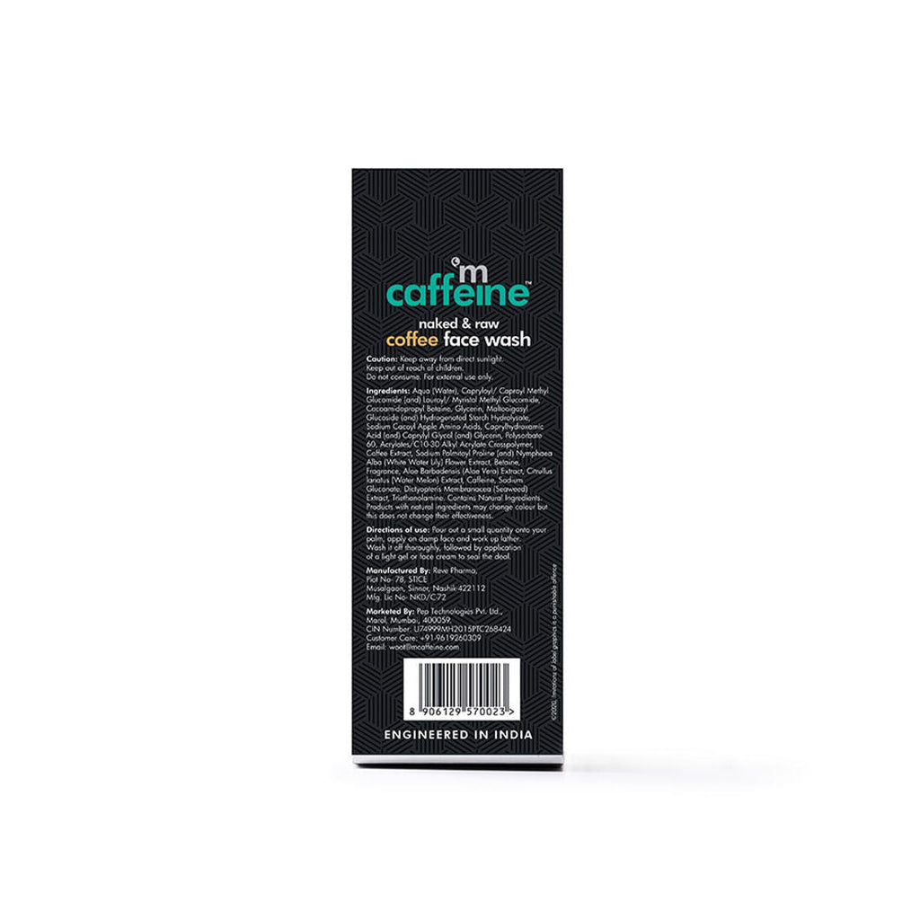 MCaffeine Coffee Face Wash for Fresh & Glowing Skin - Hydrating Cleanser for Oil & Dirt Removal