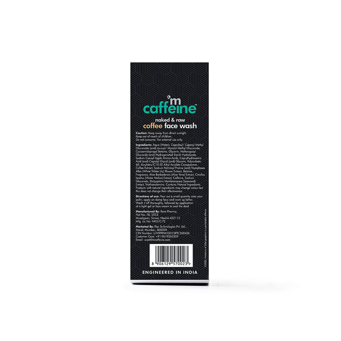 MCaffeine Coffee Face Wash for Fresh & Glowing Skin - Hydrating Cleanser for Oil & Dirt Removal