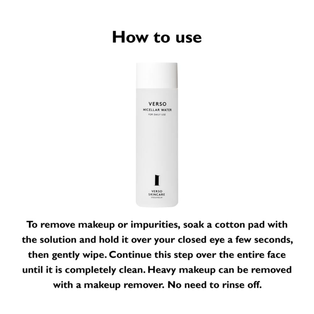 Verso Skincare Micellar Water