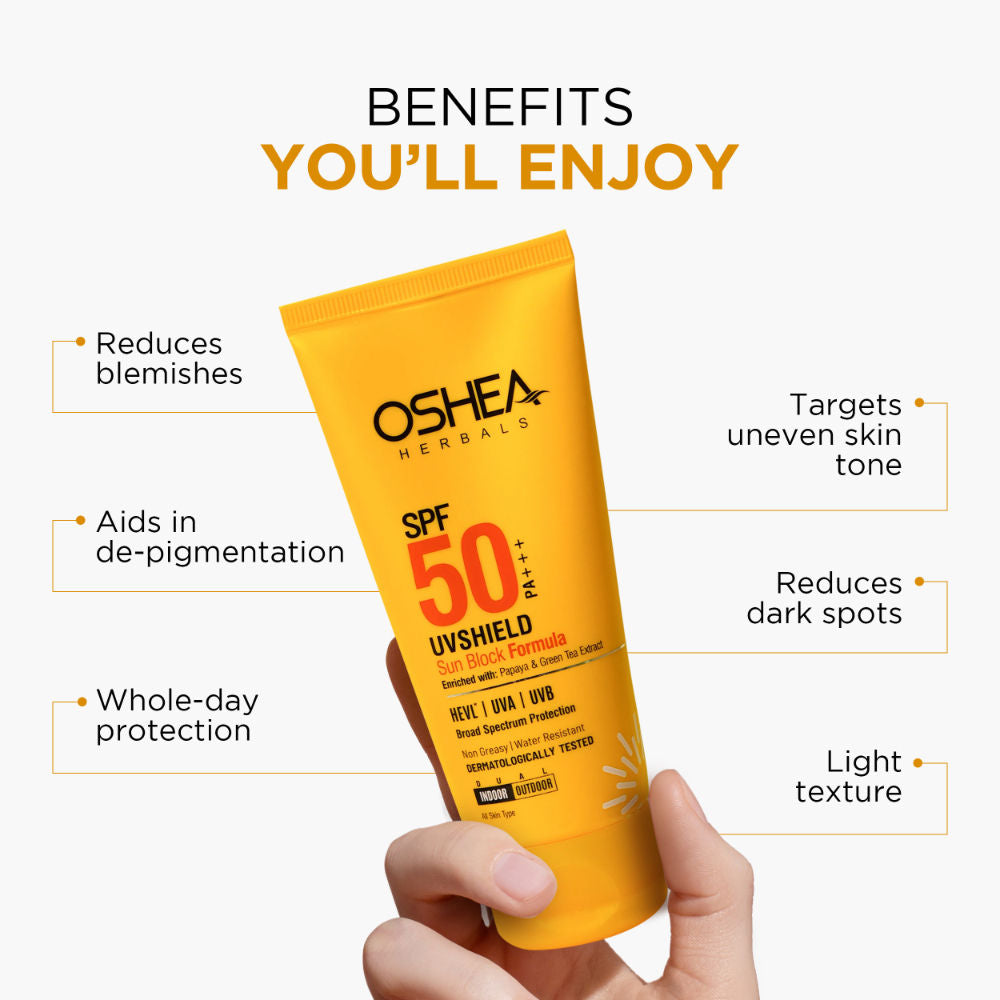 Oshea Herbals UV Shield Sun Block Formula SPF 50 PA+++