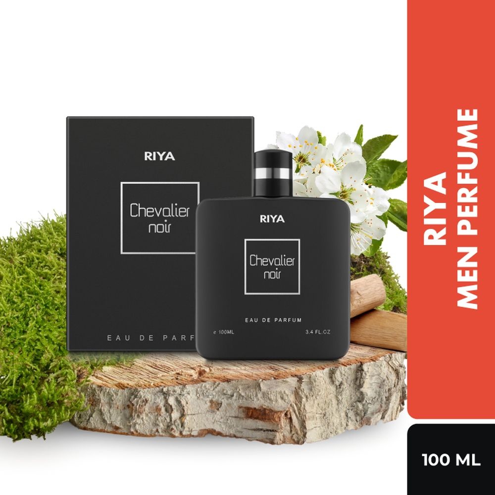 RIYA Chevalier Noir for Men EDP Spray Green, Musk, Mossy Dark Power Fragrance Long Lasting Perfume