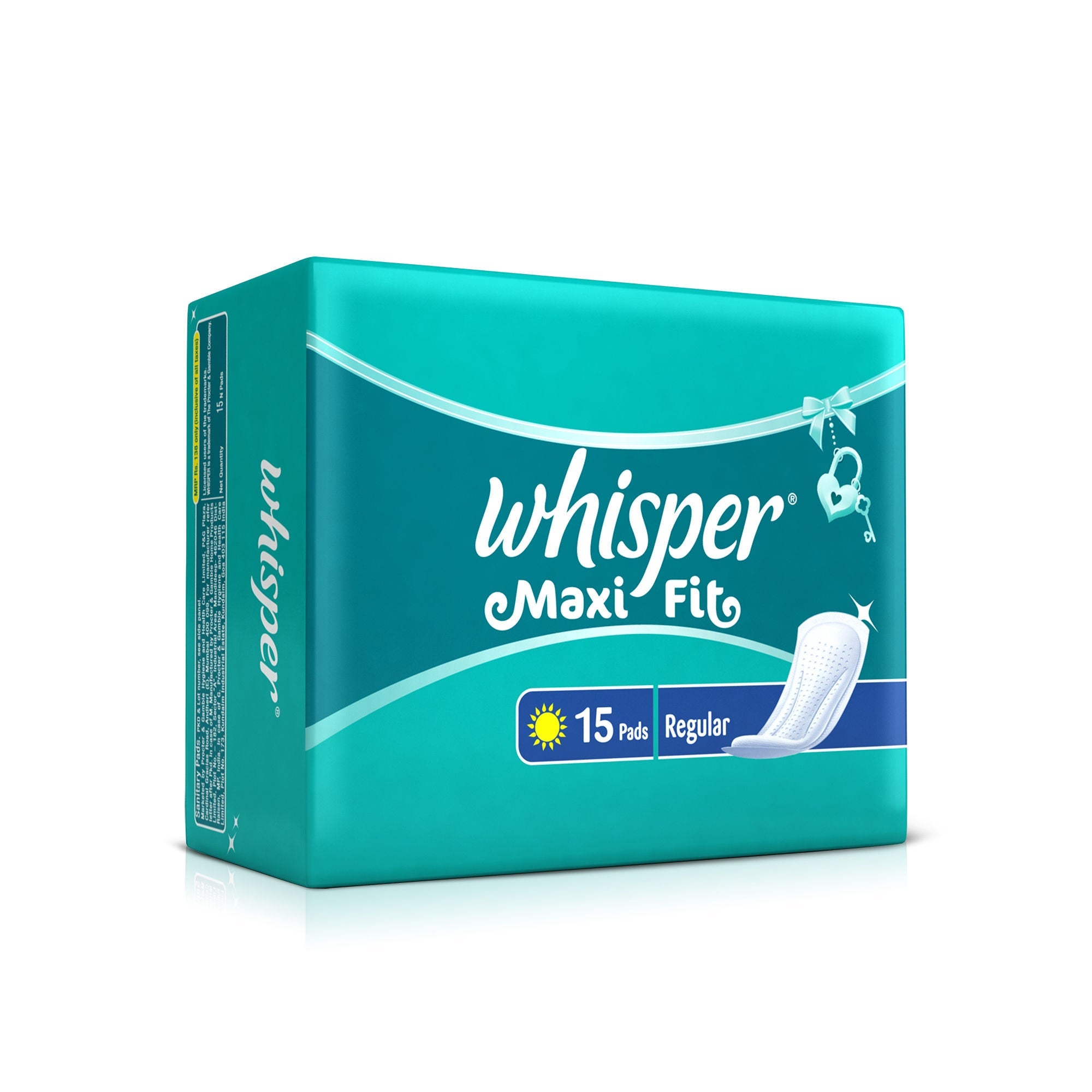 Whisper Maxi Fit Regular 15s Sanitary Pads for Women