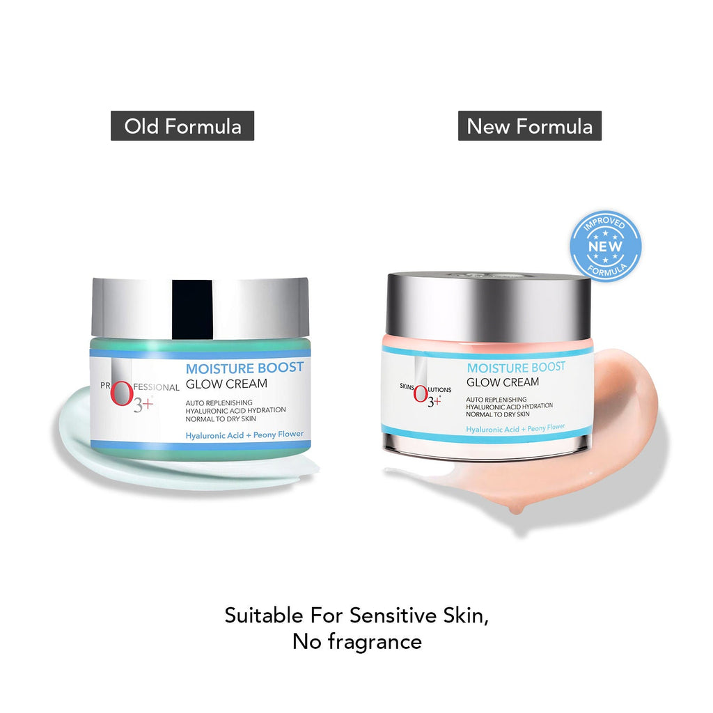 O3+ Moisture Boost Glow Gel Cream With Hydrating Hyaluronic Acid & Tri-Peptide For Dull Skin