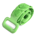 Kazarmaa Silicone Body Back Scrubber Double Side Bathing Brush (Multicolor)