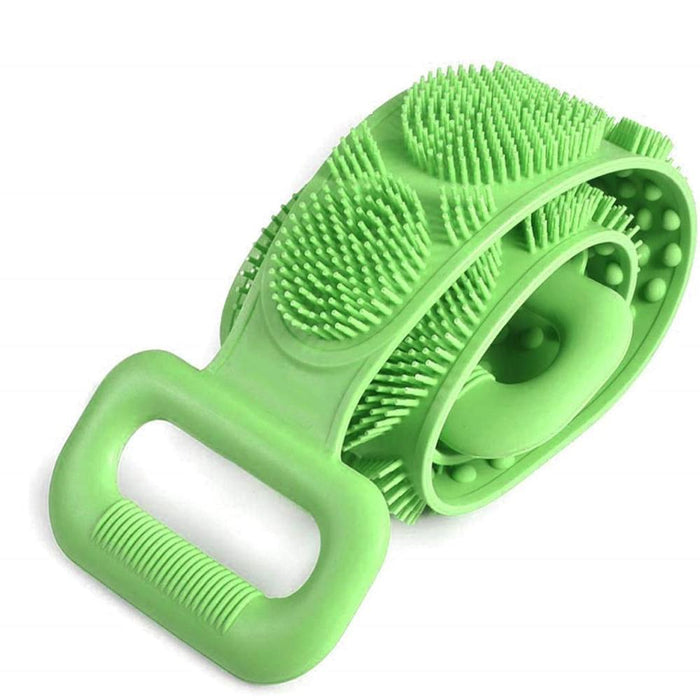 Kazarmaa Silicone Body Back Scrubber Double Side Bathing Brush (Multicolor)
