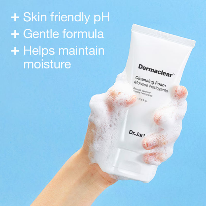 Dr.Jart+ Dermaclear Ph Cleanser Foam Face Wash – Daily Gentle Cleanser