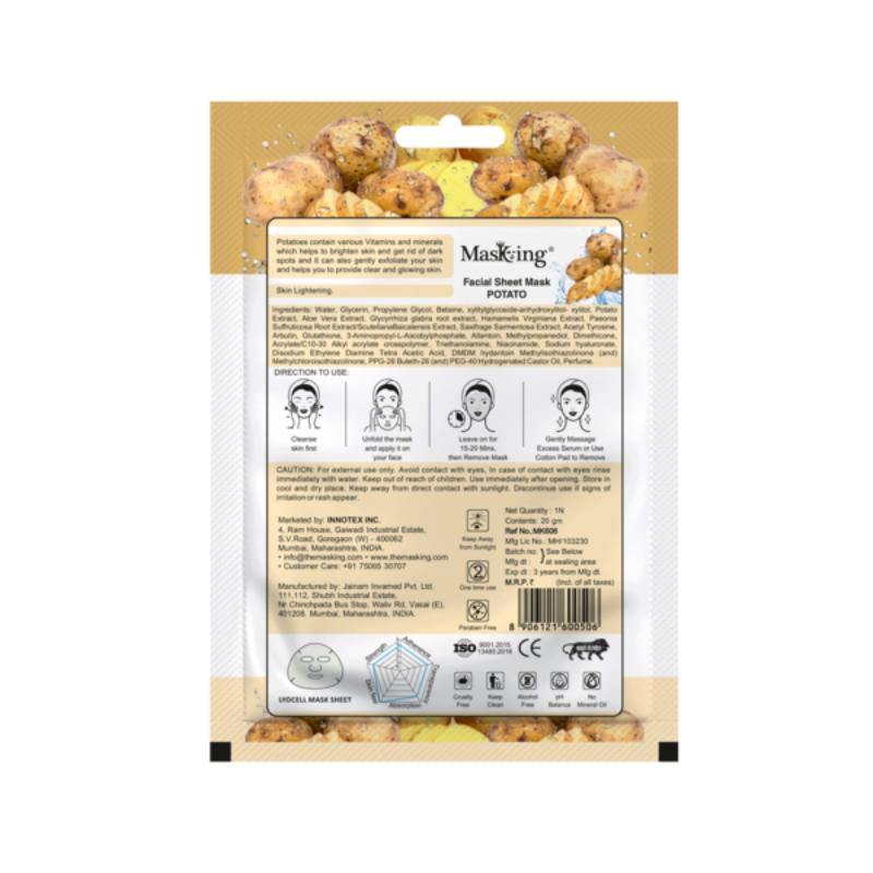 Masking Beauty Potato Facial Sheet Mask