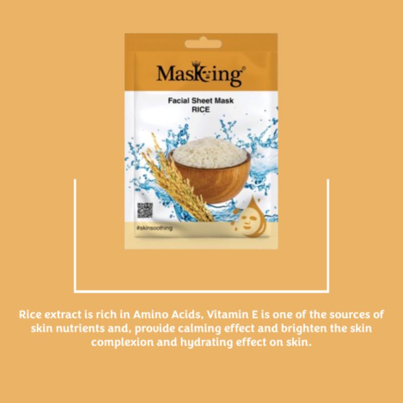 Masking Beauty Rice Facial Sheet Mask