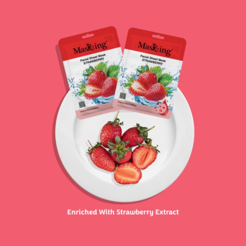 Masking Beauty Strawberry Facial Sheet Mask