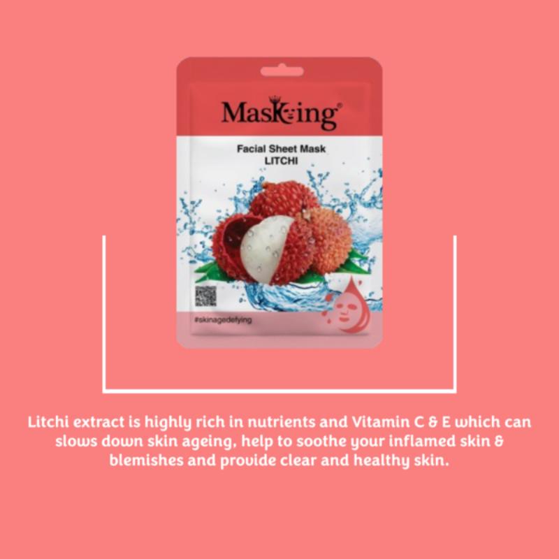 Masking Beauty Litchi Facial Sheet Mask