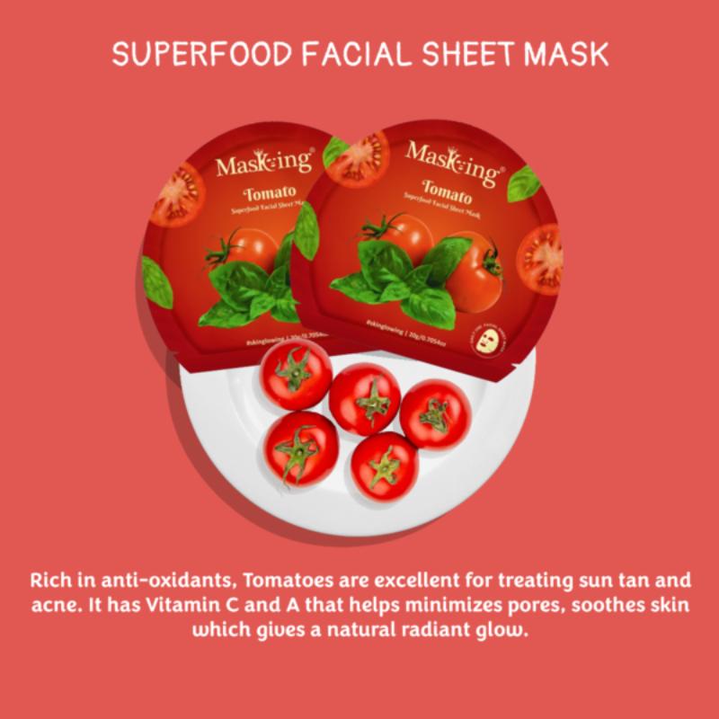Masking Superfood Tomato Facial Sheet Mask