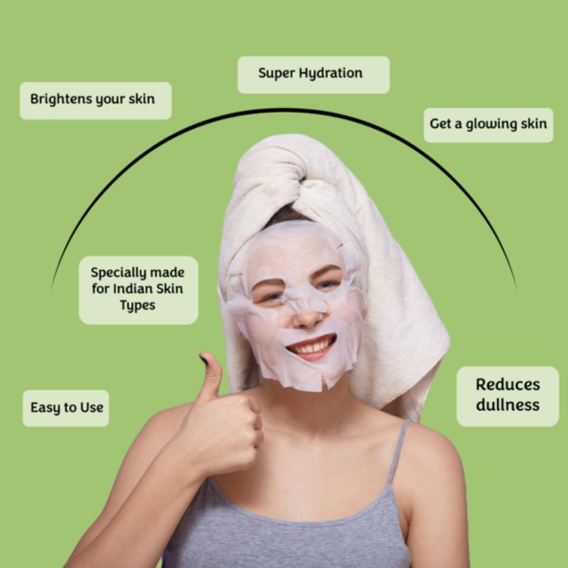 Masking Superfood Kale Facial Sheet Mask