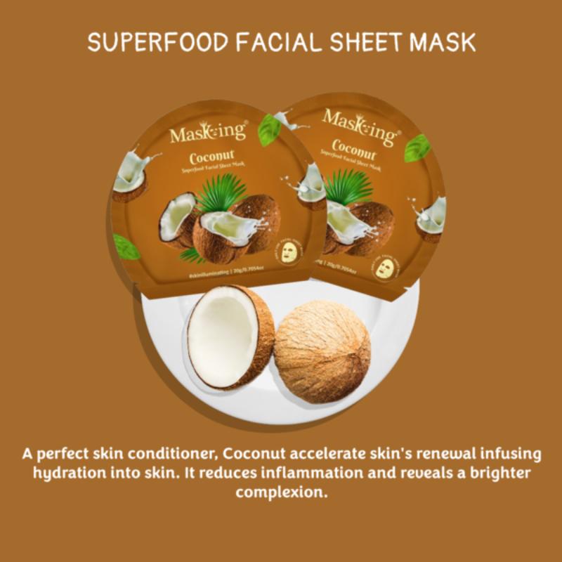 Masking Superfood Coconut Facial Sheet Mask