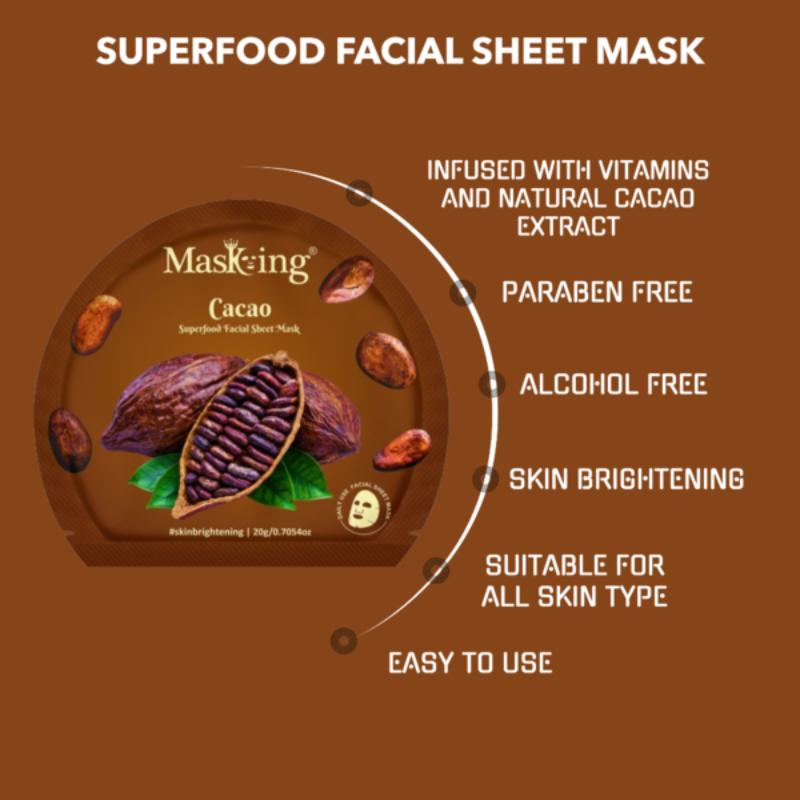 Masking Superfood Cacao Facial Sheet Mask