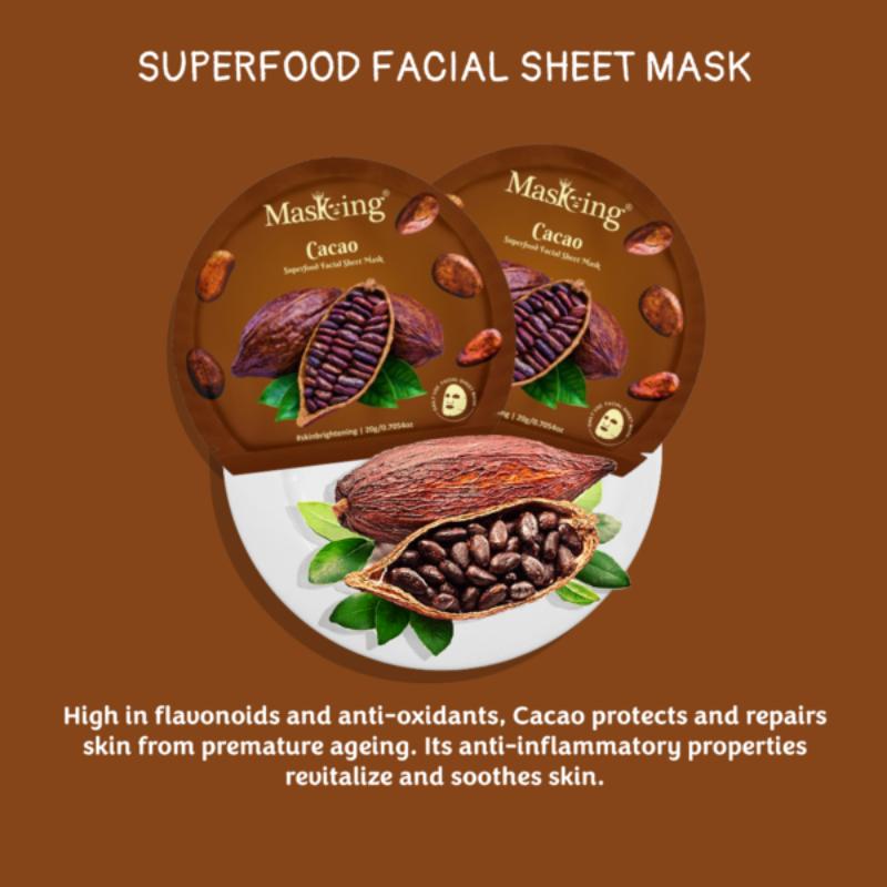 Masking Superfood Cacao Facial Sheet Mask