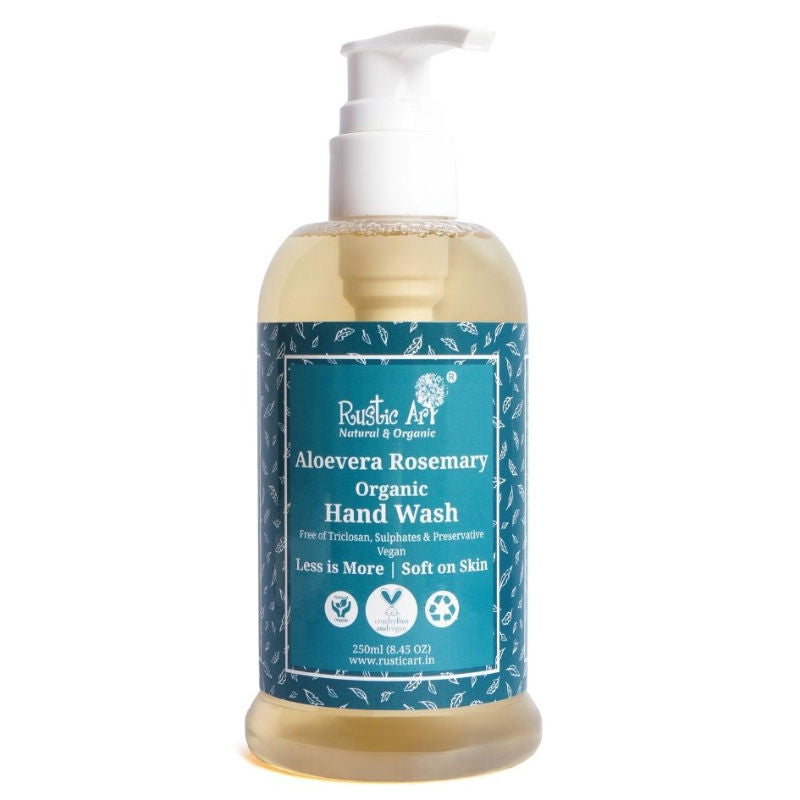 Rustic Art Aloe Vera Rosemary Organic Hand Wash