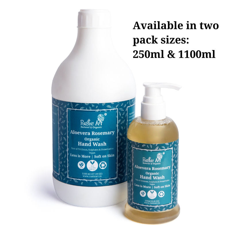 Rustic Art Aloe Vera Rosemary Organic Hand Wash