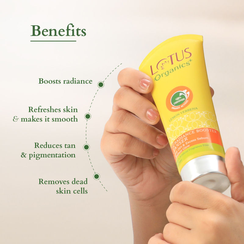 Lotus Organics Vit-C Radiance Booster Cleanser - Lemon Verbena