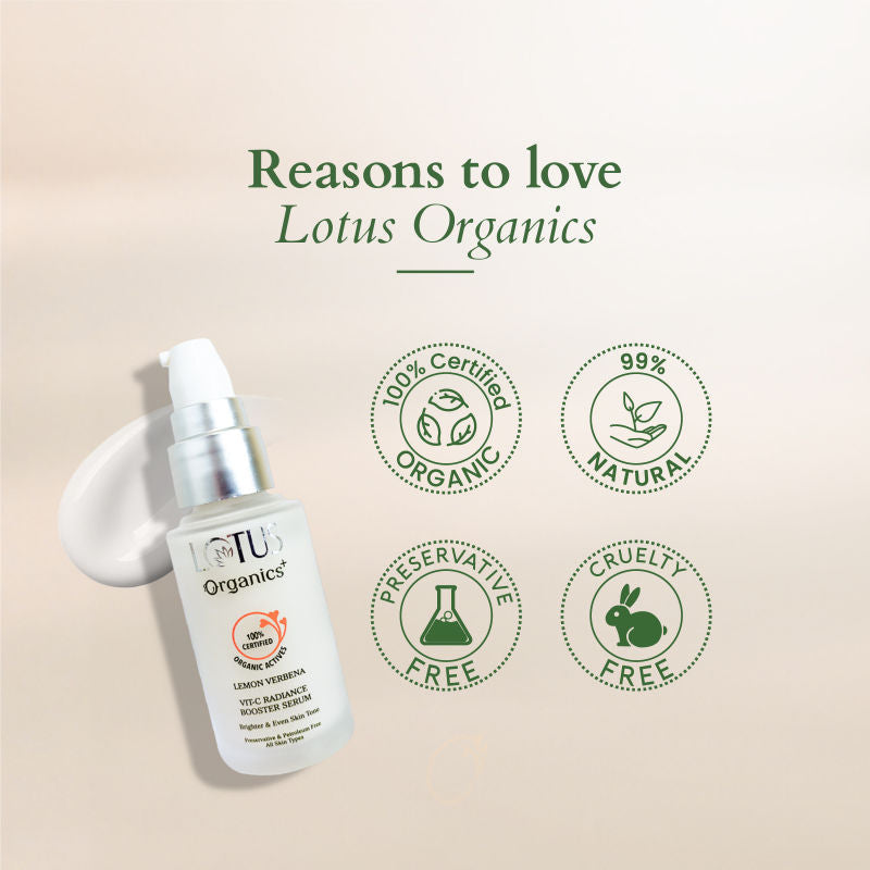 Lotus Organics Vit-C Radiance Booster Serum - Lemon Verbena