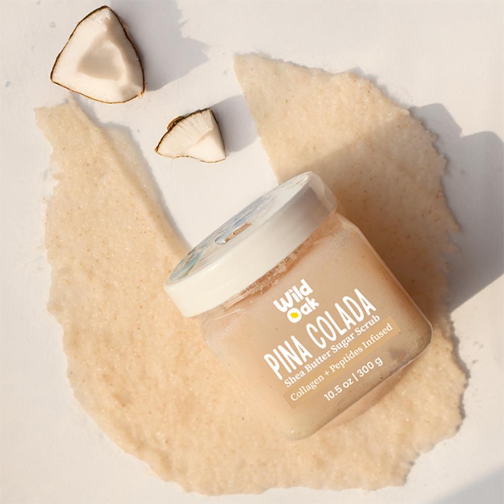 Wild Oak Pina Colada Shea Butter Sugar Body Scrub