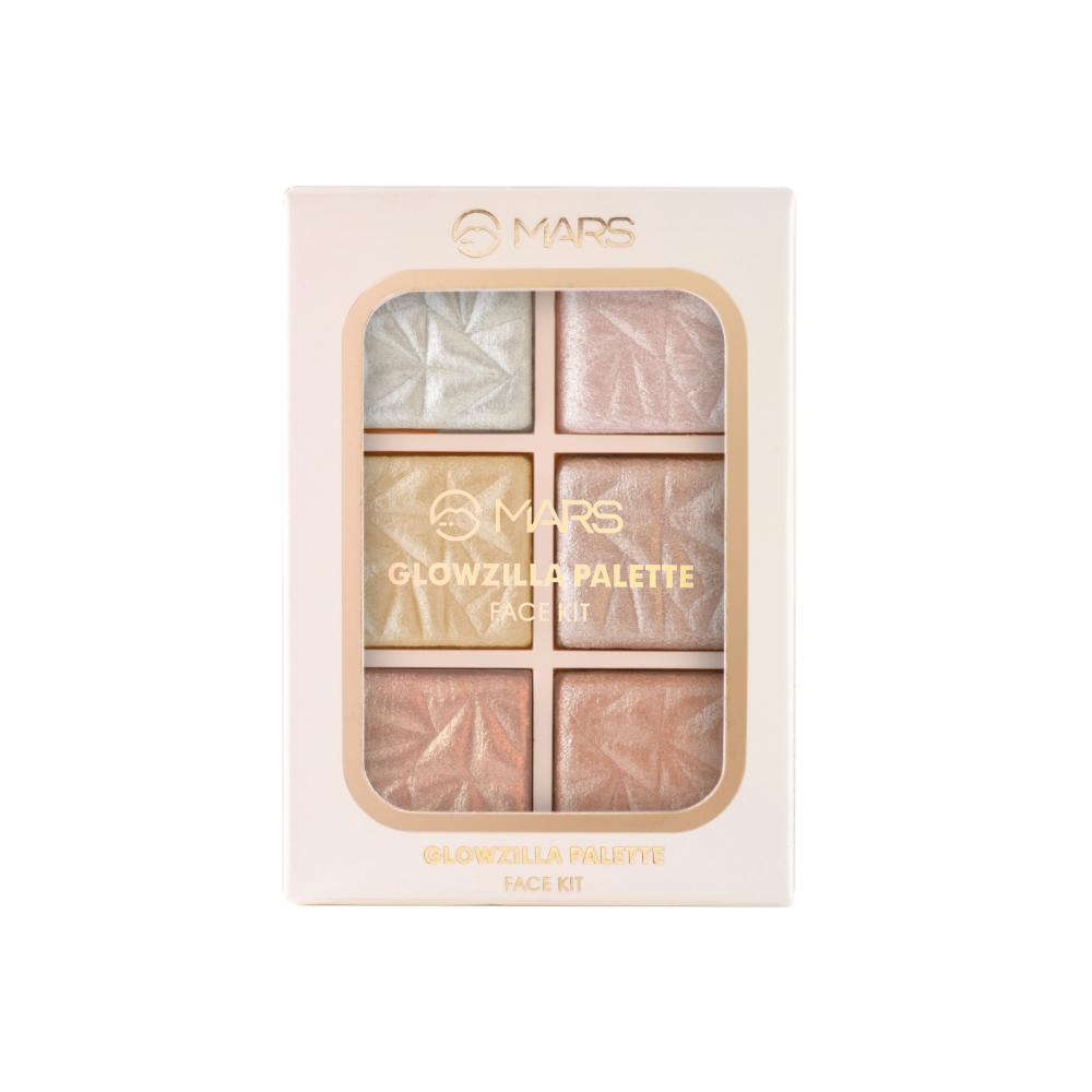 MARS Glowzilla 6 Shade Face Highlighter Palette