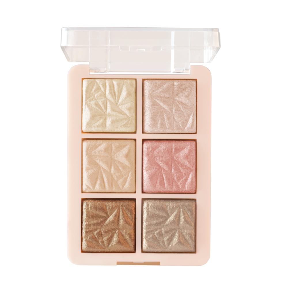 MARS Glowzilla 6 Shade Face Highlighter Palette